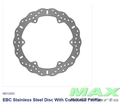 Kundfavorit EBC DISC *FRONT* MD1200C LH/RH CONTOUR