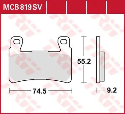 BRAKE PAD MCB819SV Beställ nu