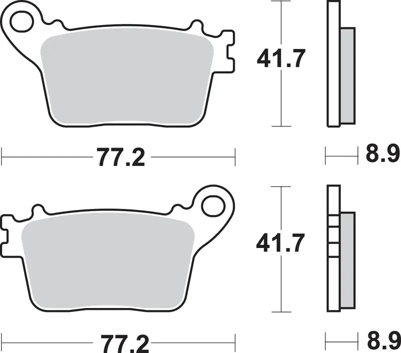 Snabb leverans BRAKE PAD SINT REAR