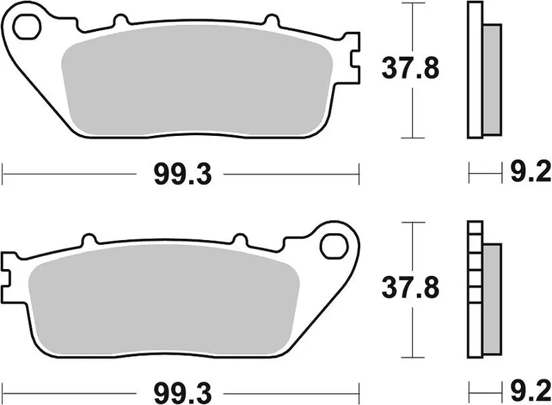 Premium BRAKE PAD SINT REAR