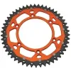 REAR SPROCKET / 48 TEETH / 428 PITCH / ORANGE|NATURAL / ALUMINUM|STEEL Kundfavorit