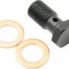 Begränsat erbjudande SINGLE BANJO BOLT ZINK PLATED CARBON STEEL BLACK 7/16×24 JIC/UNF