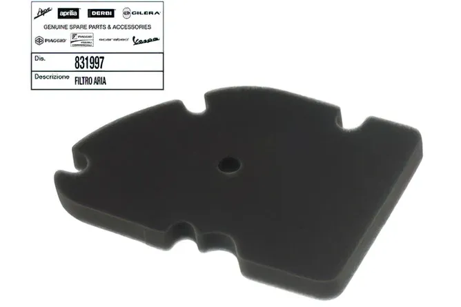 Luftfilter Piaggio 125 - 300 (OEM 831997) risnedsättning